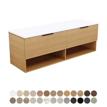 Kassi 1500 Single Bowl Wall Hung Vanity by Fienza