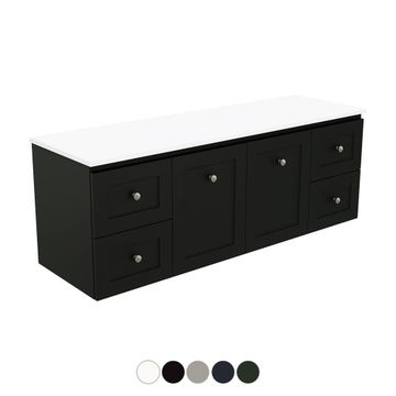 Newport Door & Drawer 1500 Single Bowl Wall Hung Vanity by Fienza