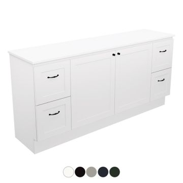 Newport Door & Drawer 1800 Double Bowl Floor Standing Vanity by Fienza
