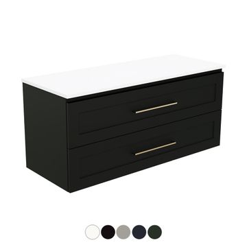 Newport All Drawer 1200 Single Bowl Wall Hung Vanity by Fienza