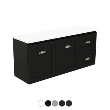 Newport Ensuite Door & Drawer 1200 Wall Hung Vanity by Fienza