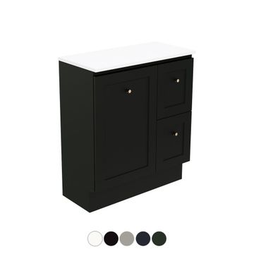Newport Ensuite Door & Drawer 750 Floor Standing Vanity by Fienza