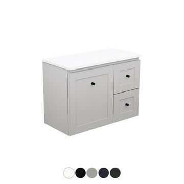 Newport Ensuite Door & Drawer 750 Wall Hung Vanity by Fienza