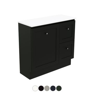 Newport Ensuite Door & Drawer 900 Floor Standing Vanity by Fienza