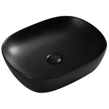 Koko 465 Matte Black Above Counter Basin by Fienza
