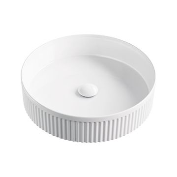 Eleanor Round Above Counter Fluted Basin by Fienza