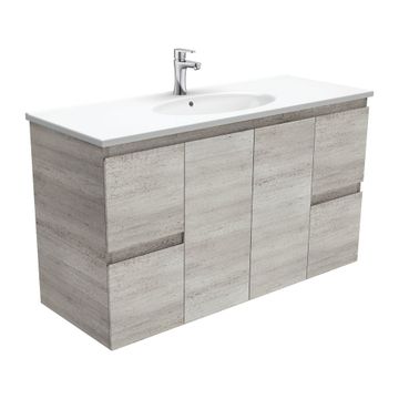Rotondo Edge Industrial 1200 Wall-Hung Vanity by Fienza
