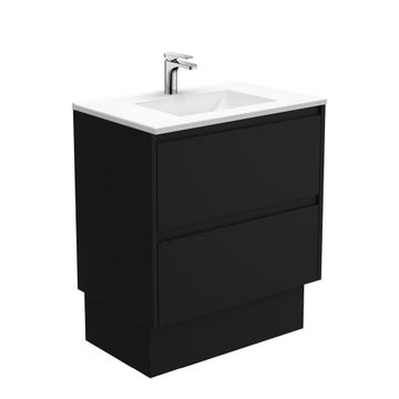 Vanessa Amato 750 Satin Black Vanity On Kick by Fienza