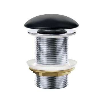 Pop-Up 32mm Non-Overflow Basin Waste, Matte Black Ceramic Cap by Fienza