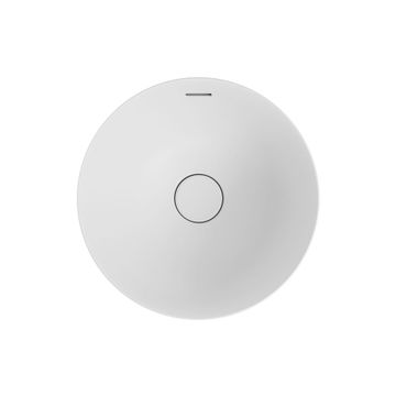 Aluca Round Semi-Inset Basin, Matte White by Fienza - view 2