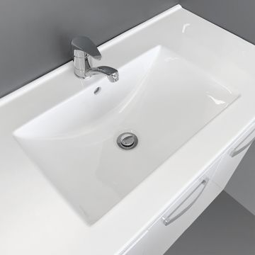Dolce Edge Industrial 600 Vanity On Kickboard by Fienza - view 2