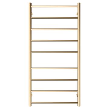Isabella Heated Towel Rail, 600 x 1200mm, Urban Brass by Fienza - view 2