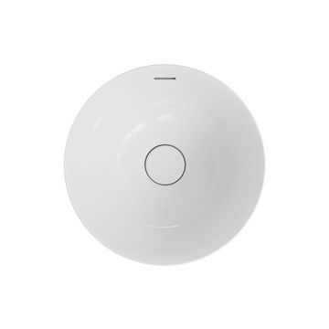 Aluca Round Semi-Inset Basin, Gloss White by Fienza - view 2
