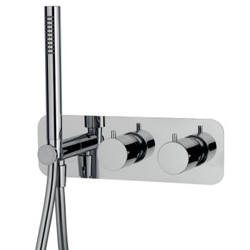 Thermostatic bath and shower mixer for concealed installation 2 outlets with shower set F3149WX3 by FIMA Carlo Frattini