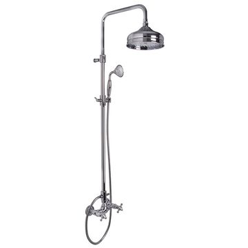 Exposed shower tap with shower column, showerhead and shower set F5085/2 by FIMA Carlo Frattini
