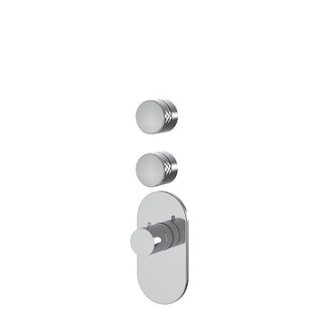 Thermostatic built-in shower mixer Texture Collection – Spillo Tech F5623X2 by FIMA Carlo Frattini