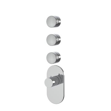 Thermostatic built-in shower mixer Texture Collection – Spillo Tech F5623X3 by FIMA Carlo Frattini