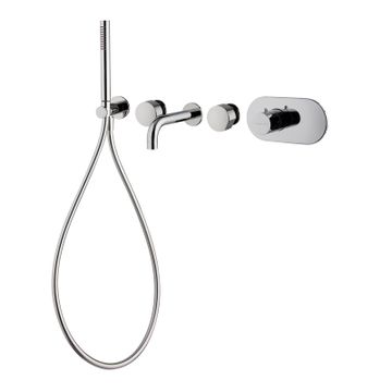 Two outlets thermostatic built in bath mixer F3179X2 by FIMA Carlo Frattini