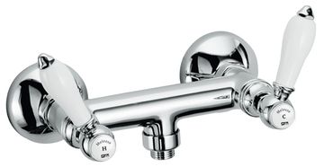 Melrose 21 Wall-mounted shower mixer with flex hose connection by Fir Italia