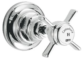 Canterbury 30 External part for wall-mounted built-in straight stop hot by Fir Italia