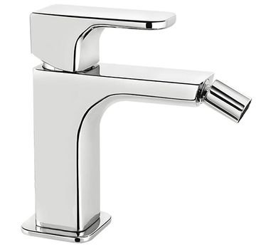 Daily 44 Bidet mixer, 150 mm high, center distance 120 mm long, with clic/clac pop-up drain by Fir Italia