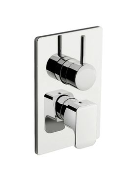 Daily 44 External part for wall-mounted built-in shower mixer with four-way diverter by Fir Italia