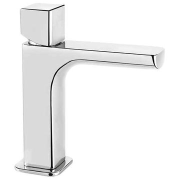 Daily Cube 45 Wash basin mixer, 175 mm high, center distance 110 mm long, with clic/clac pop-up drain by Fir Italia