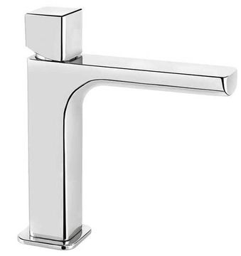 Daily Cube 45 Wash basin mixer, 195 mm high, center distance 135 mm long, with clic/clac pop-up drain by Fir Italia