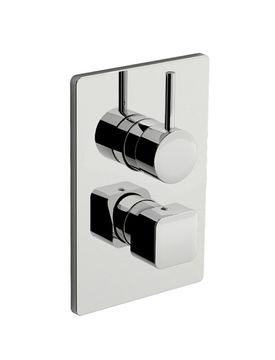 Daily Cube 45 External part for wall-mounted built-in shower mixer with three-way diverter by Fir Italia