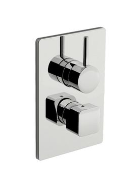 Daily Cube 45 External part for wall-mounted built-in shower mixer with four-way diverter by Fir Italia