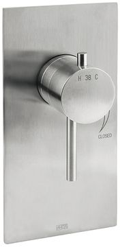 CleoSteel 48 External part for wall-mounted built-in thermostatic shower mixer with stop valve by Fir Italia