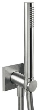 PlaySteel 58 Built-in anti-lime hand shower set with wall water inlet by Fir Italia