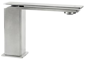 PlaySteel 58 Wash basin mixer, 130 mm high, center distance 135 mm long, with clic/clac pop-up drain by Fir Italia