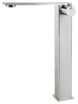 LifeSteel 59 Wash basin mixer, 308 mm high, center distance 160 mm long, with clic/clac pop-up drain by Fir Italia