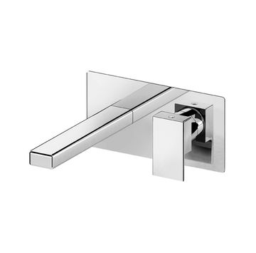 Kelio 63 External part for wall-mounted built-in basin mixer with plate, 195 mm long, center distance 175 mm long by Fir Italia