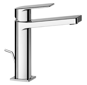 Doda 67 Wash basin mixer 175 mm high, center distance 120 mm long, with pop-up drain and pull-rod by Fir Italia
