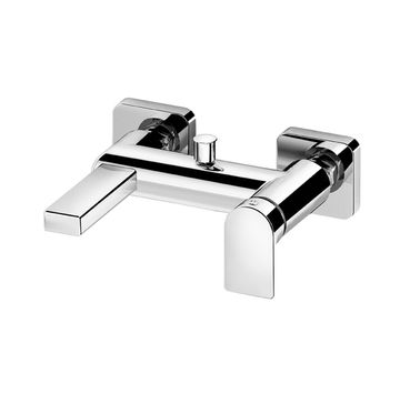 Doda 67 Wall-mounted bath mixer with diverter and flex hose connection by Fir Italia