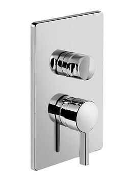 Kley 68 External part for wall-mounted built-in shower mixer with two-way diverter by Fir Italia