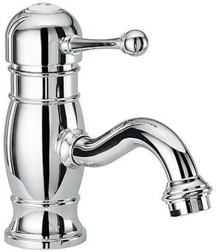 Melrose 70 Wash basin mixer, 150 mm high, center distance 130 mm long, with pop-up drain and pull-rod by Fir Italia