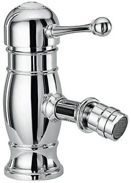 Melrose 70 Bidet mixer, 150 mm high, center distance 105 mm long, with pop-up drain and pull-rod by Fir Italia