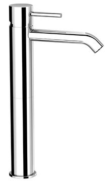 Cleo 84 Wash basin mixer, 295 mm high, center distance 165 mm long, with clic/clac pop-up drain by Fir Italia