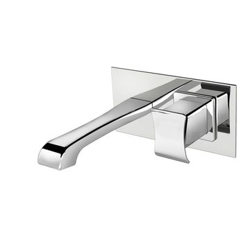 Déco 87 External part for wall-mounted built-in basin mixer with plate, 195 mm long, center distance 180 mm long by Fir Italia