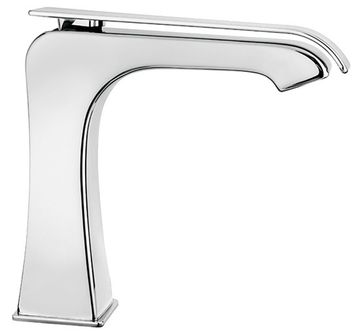 Déco 87 Wash basin mixer, 175 mm high, center distance 135 mm long, with clic/clac pop-up drain by Fir Italia