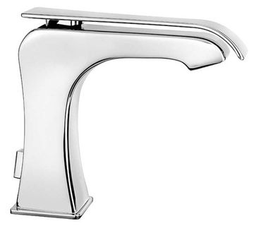 Déco 87 Wash basin mixer 140 mm high, center distance 110 mm long, with pop-up drain and pull-rod by Fir Italia