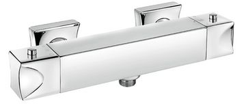 Déco 87 Wall-mounted thermostatic shower mixer with flex hose connection by Fir Italia