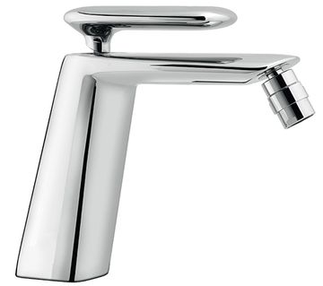 Dynamica 88 Bidet mixer, 145 mm high, center distance 125 mm long, without pop-up drain by Fir Italia