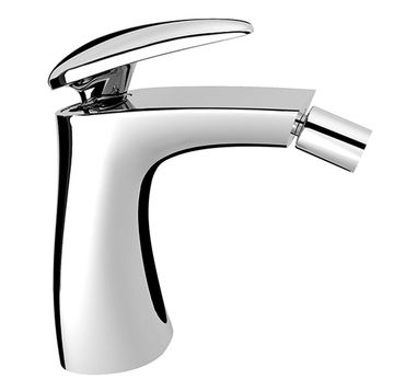 Synergy Open 93 Bidet mixer, 160 mm high, center distance 110 mm long, with clic/clac pop-up drain by Fir Italia