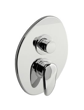 Synergy Open 93 External part for wall-mounted built-in shower mixer with two-way diverter by Fir Italia