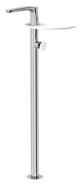 Synergy Stone 95 External part for floor-mounted wash basin mixer, 1100 mm high, centre distance 200 mm long, with shelf in DuPont™ Corian® by Fir Italia
