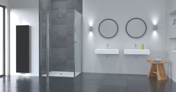 FLAIR FRAMELESS Flair Frameless Offset Corner Pivot Door by Flair Showers